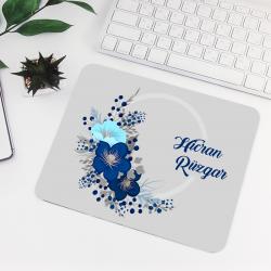 Personalized Floral Design Mouse Pad