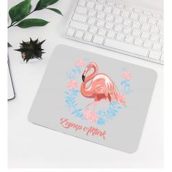 Personalized Flamingo Design Mouse Pad